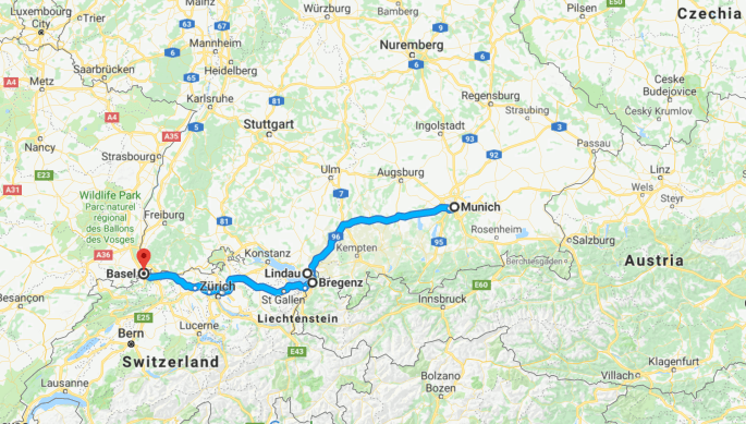 BR7 Munich to Basel