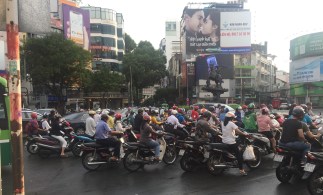 Ho Chi Minh scooter traffic